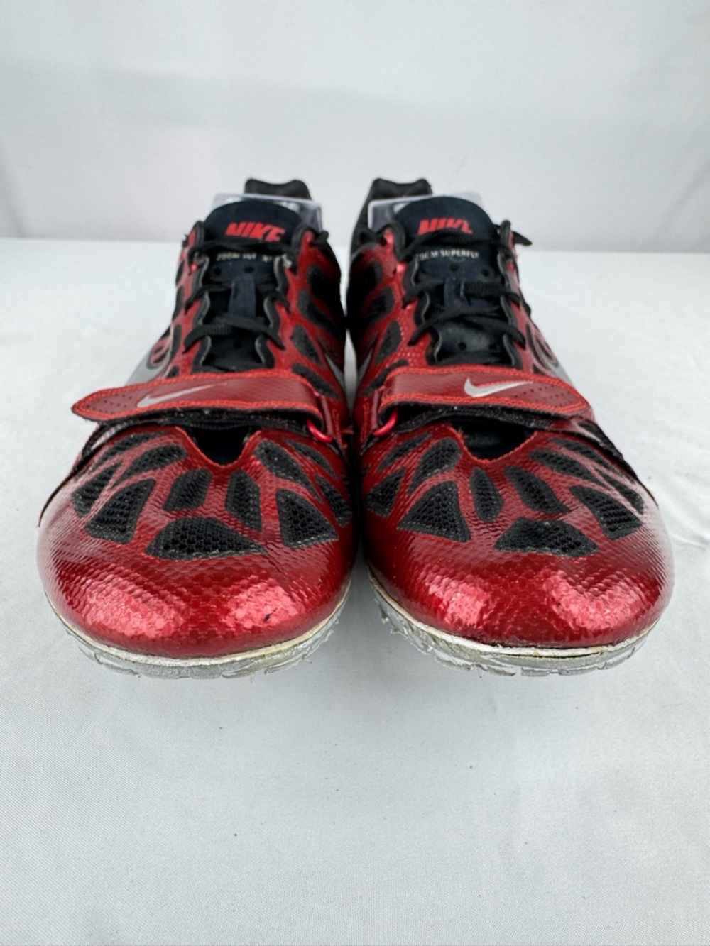 Nike Zoom Superfly Elite Track Spikes Red Black Mens US 11 EU 45 Sprint Racing - Picture 3 of 10